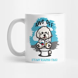 Dog reading on the toilet 95004 Mug